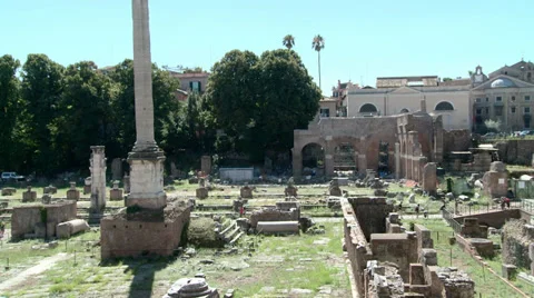 Roman Forum Stock Footage 34844333