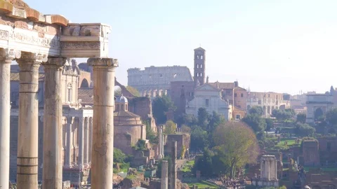 Roman Forum Vídeos de archivo 77153415
