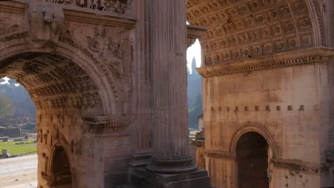 Roman Forum Vídeos de archivo 77156358