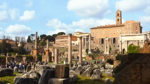 Roman Forum Stock Footage 95582739