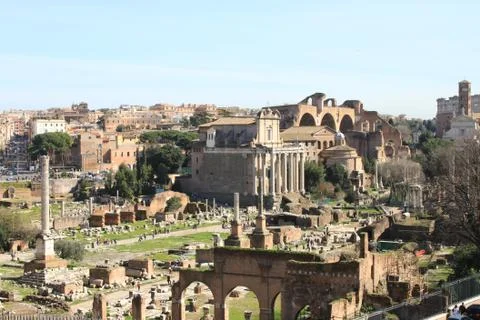The Roman Forum Stock Photos