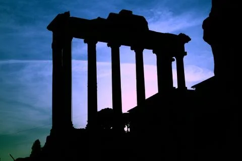 Roman forum Stock Photos