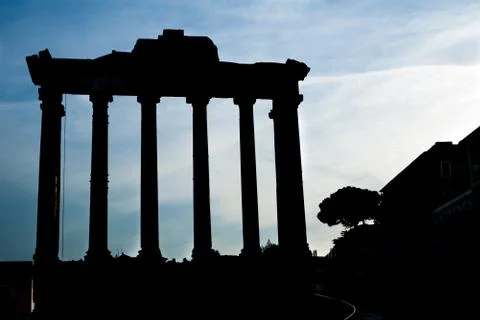 Roman forum Stock Photos