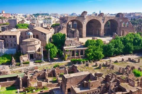 Roman Forum Stock Photos