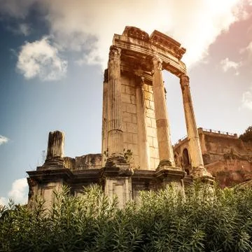 Roman forum Stock Photos