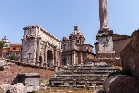 Roman Forum Foto stock