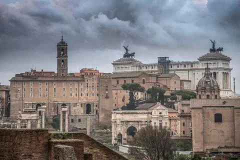 Roman Forum Stock Photos