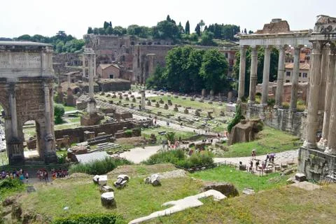 The roman forum Stock Photos