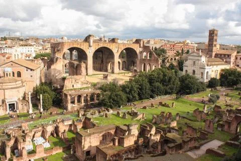 Roman Forum Fotos Stock
