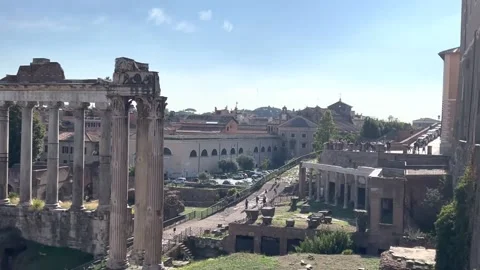 Roman Forum in Rome Video stock 229848064