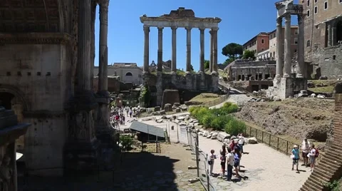 Roman Forum, Rome, Italy Stock Footage 46086053