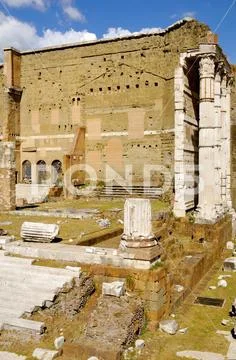 Roman Forum, Rome's historic center, Italy Stock Photos