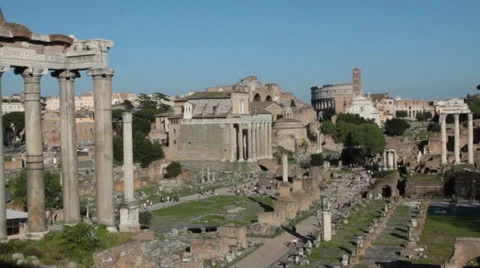 Roman Forums Stock Footage 24683973