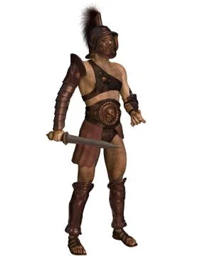 Roman Gladiator - Murmillo type Stock Illustration