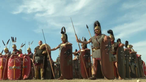 Roman legion 03 Stock Footage