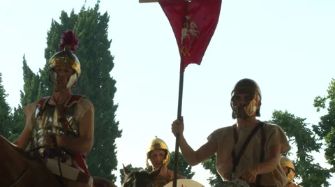Roman legion marching 10 Stock-Footage 31490720
