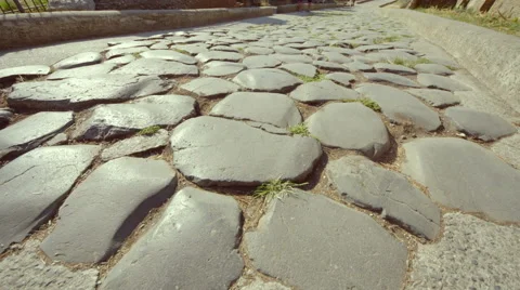 Roman marble floor at sunset Stock Footage 67028656
