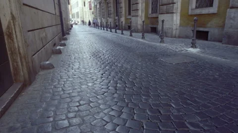 Roman marble floor at sunset Stock Footage 67049198