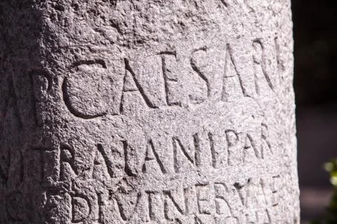 Roman Milestone Foto stock