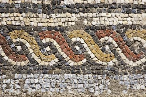 Roman mosaics Stock Photos