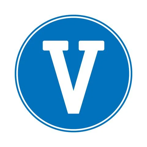 Roman numeral five. Stock Illustration