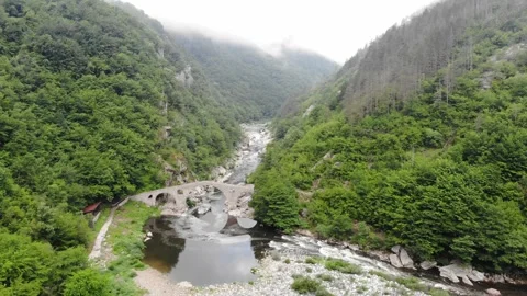 Roman Old stronework,devil bridge, from the ottoman on eastern europe. Bulgaria 動画素材 136472953