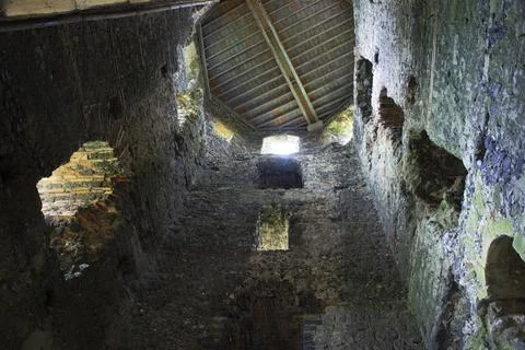 Roman Pharos Lighthouse Internal Foto stock