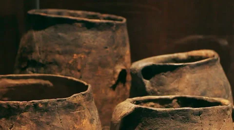 Roman pottery museum. Stock Footage 63065251