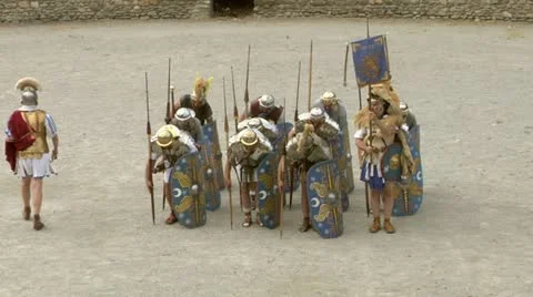 Roman praetorian 01 Stock Footage
