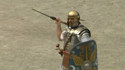 Roman praetorian 05 Stock Footage 11348865