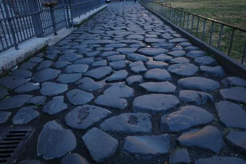 Roman road Stock Photos
