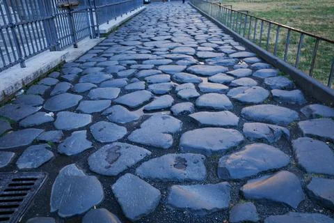 Roman road Stock Photos