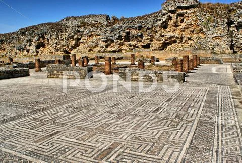 Roman ruins of conimbriga Stock Photos