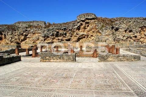 Roman ruins of conimbriga Stock Photos