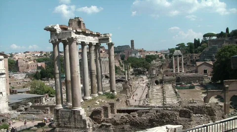 Roman ruins Stock Footage 527481