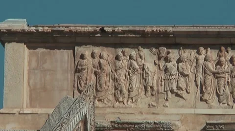 Roman settlement - Leptis Magna, Libya Video stock 7735264