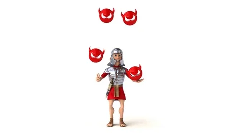 Roman soldier - 3D Animation Stock Footage 80459191