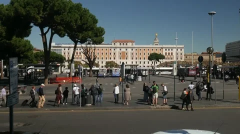 Roman Square Stock Footage 56915236