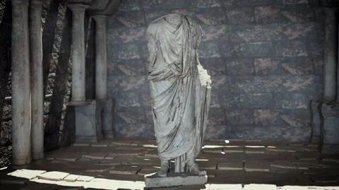 Roman Statue Stock-Footage 166400255