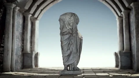 Roman Statue Stock-Footage 166400269
