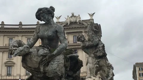 Roman Statue Stock Footage 200789340