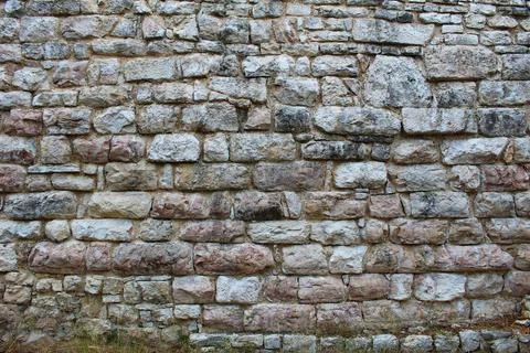 Roman Stone Elegance: Authentic Ancient Brick Texture Stock Photos