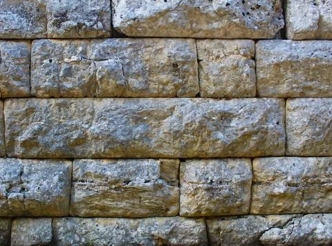 Roman Stone Elegance: Authentic Ancient Brick Texture Stock Photos