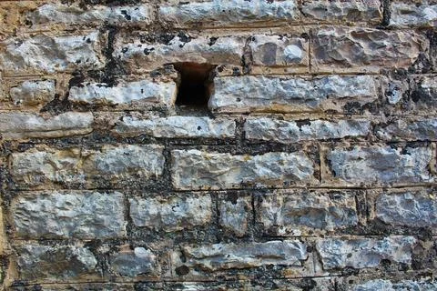 Roman Stone Elegance: Authentic Ancient Brick Texture Stock Photos