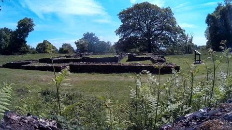 Roman Temple at Lydney 03 Video stock 50665557