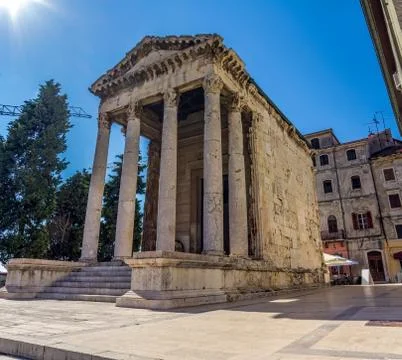 Roman temple Stock Photos