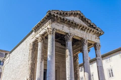 Roman temple Foto stock