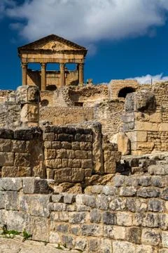 Roman temple Stock Photos