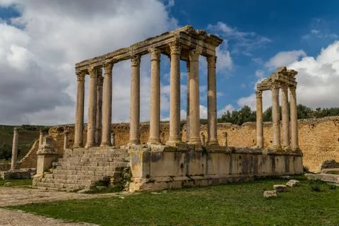 Roman temple Stock Photos