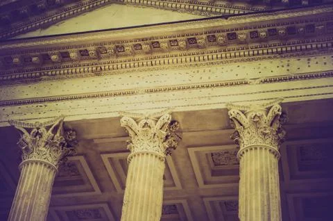 Roman temple Stock Photos